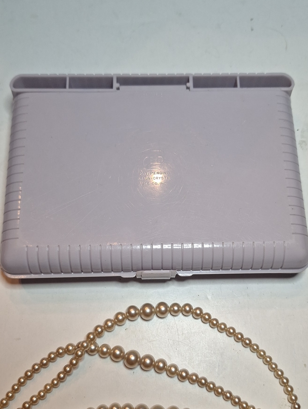 Beautiful Deltah Three Strand Simulated Pearl Vintage Antique Necklace - Picture 10 of 13